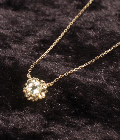 美品 canal4℃ ネックレス K10 シトリン レディース カナルヨンドシー