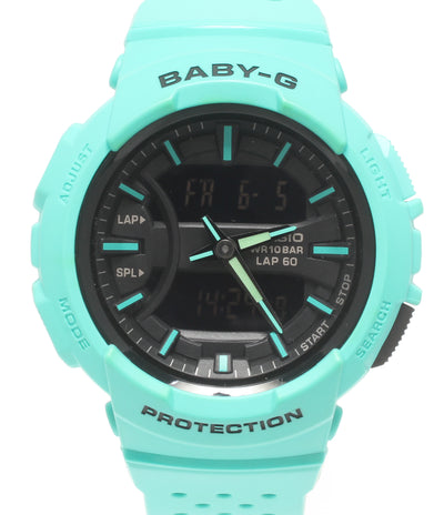 美品 CASIO 腕時計 FOR RUNNING フォー ランニング Baby-G クオーツ ブラック BGA-240 レディース メンズ カシオ