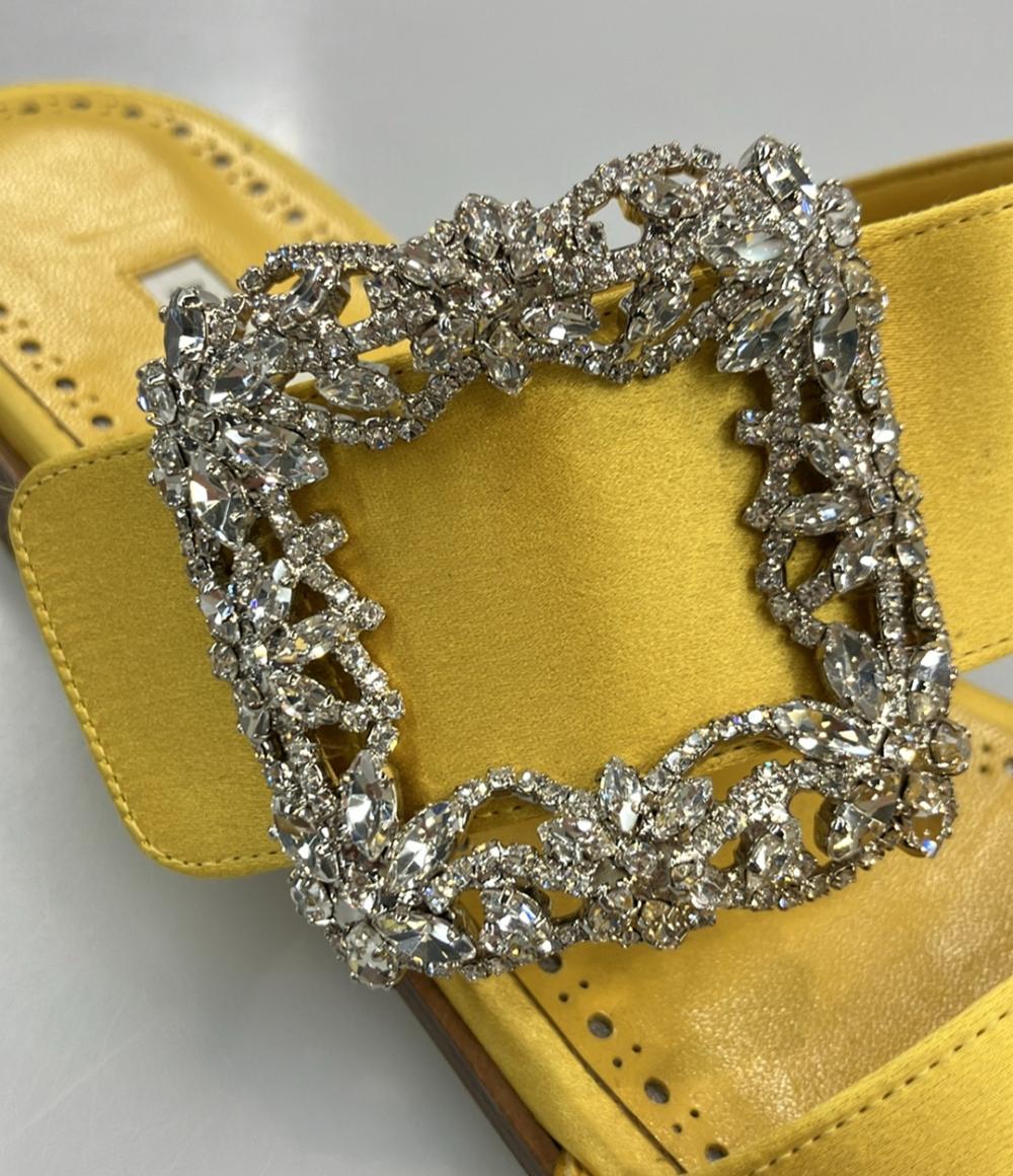 MANOLO BLAHNIK フラットサンダル MARTAMOD レディース SIZE 38 マノロ