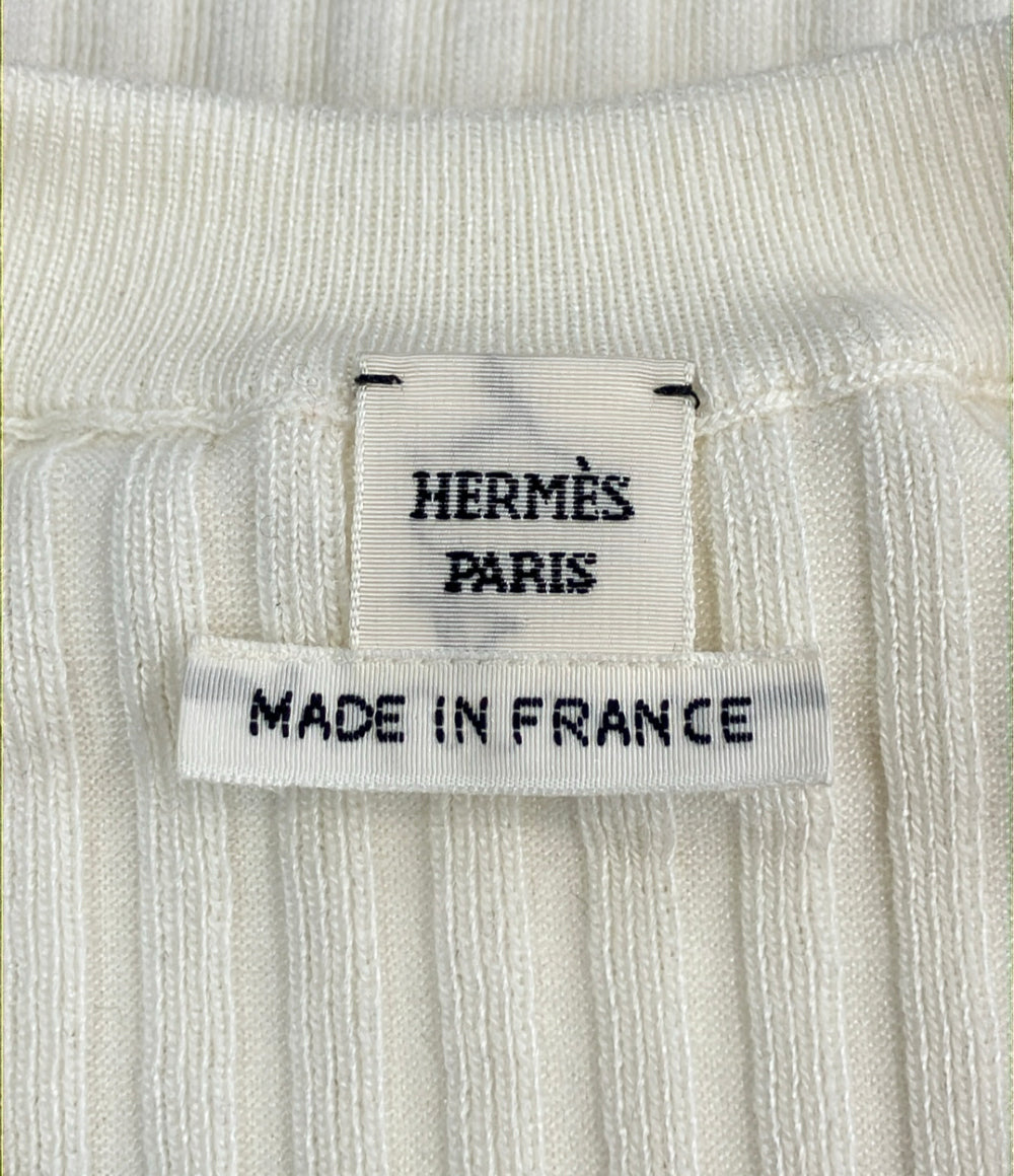 美品 HERMES 長袖カーディガン H6E2738DI レディース SIZE 38 (M) エルメス