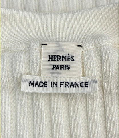 美品 HERMES 長袖カーディガン H6E2738DI レディース SIZE 38 (M) エルメス