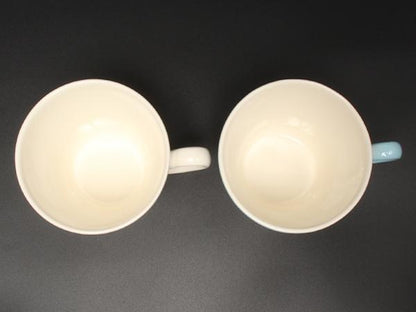 美品 WEDGWOOD マグカップ 2点セット ペア フェスティビティ アイボリー ブルー ウェッジウッド