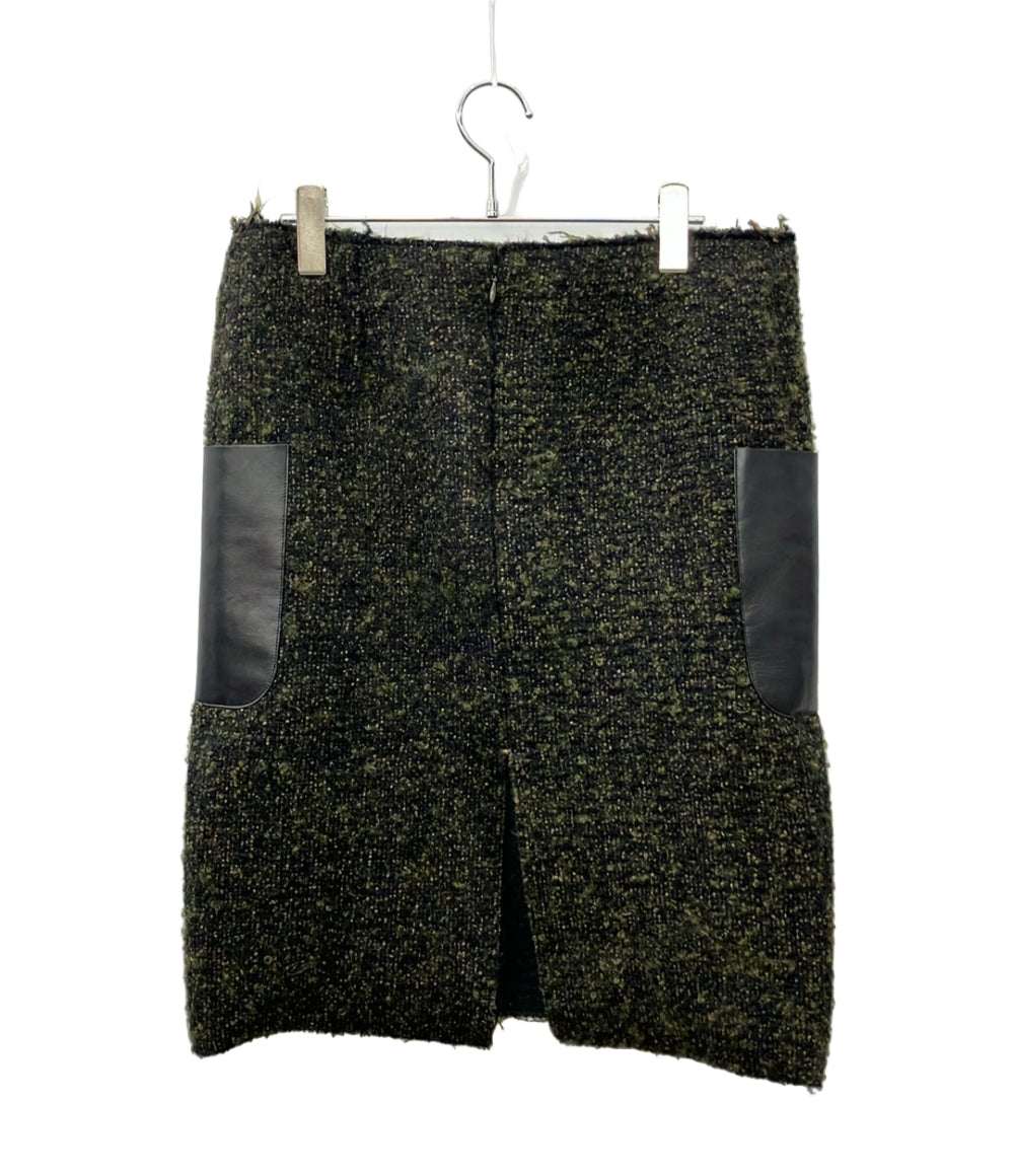 CELINE スカート レザーポケット ツイード 22D543094 レディース SIZE 38 (M) セリーヌ