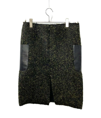 CELINE スカート レザーポケット ツイード 22D543094 レディース SIZE 38 (M) セリーヌ