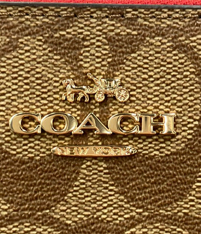 美品 COACH ポーチ シグネチャー レディース コーチ
