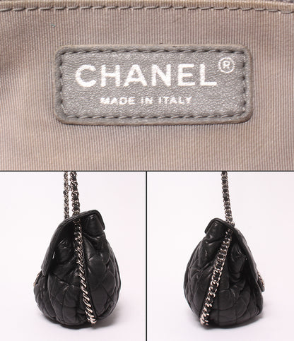 訳あり CHANEL チェーンショルダーバッグ シルバー金具 18番台 斜め掛け マトラッセ チェーンアラウンド レディース シャネル