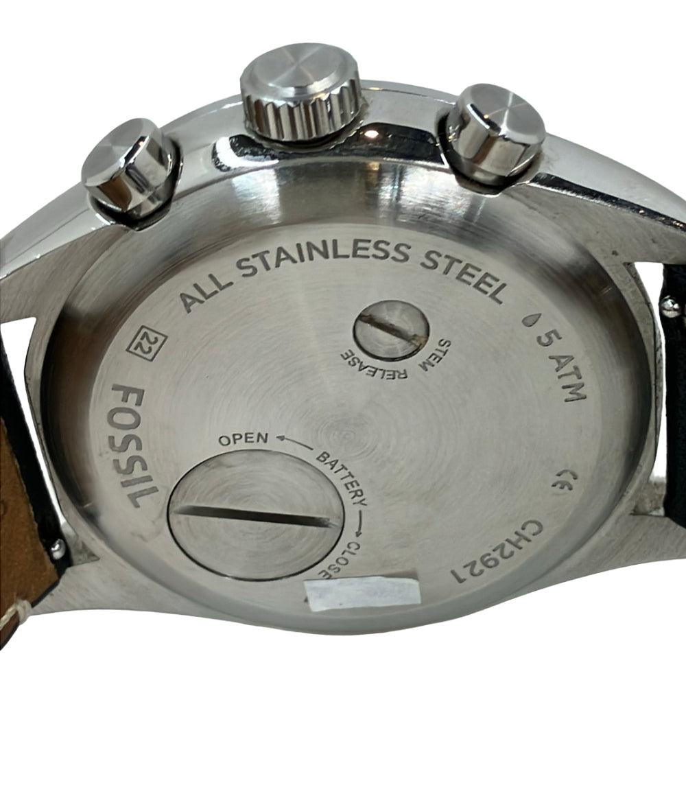 FOSSIL 腕時計 クオーツ ブラック CH2921 メンズ フォッシル
