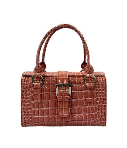 モントワ クロコ型押しミニハンドバッグ レディース MONTOWA