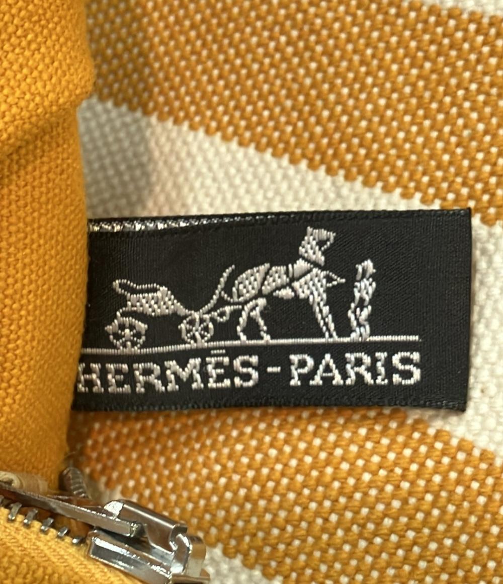 HERMES トートバッグ キャンバス ストライプ カンヌMM レディース エルメス