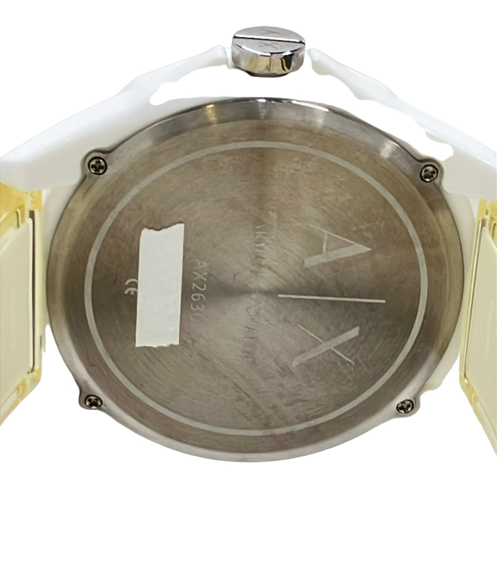 ARMANI EXCHANGE 腕時計 クオーツ ホワイト AX2630 メンズ アルマーニエクスチェンジ