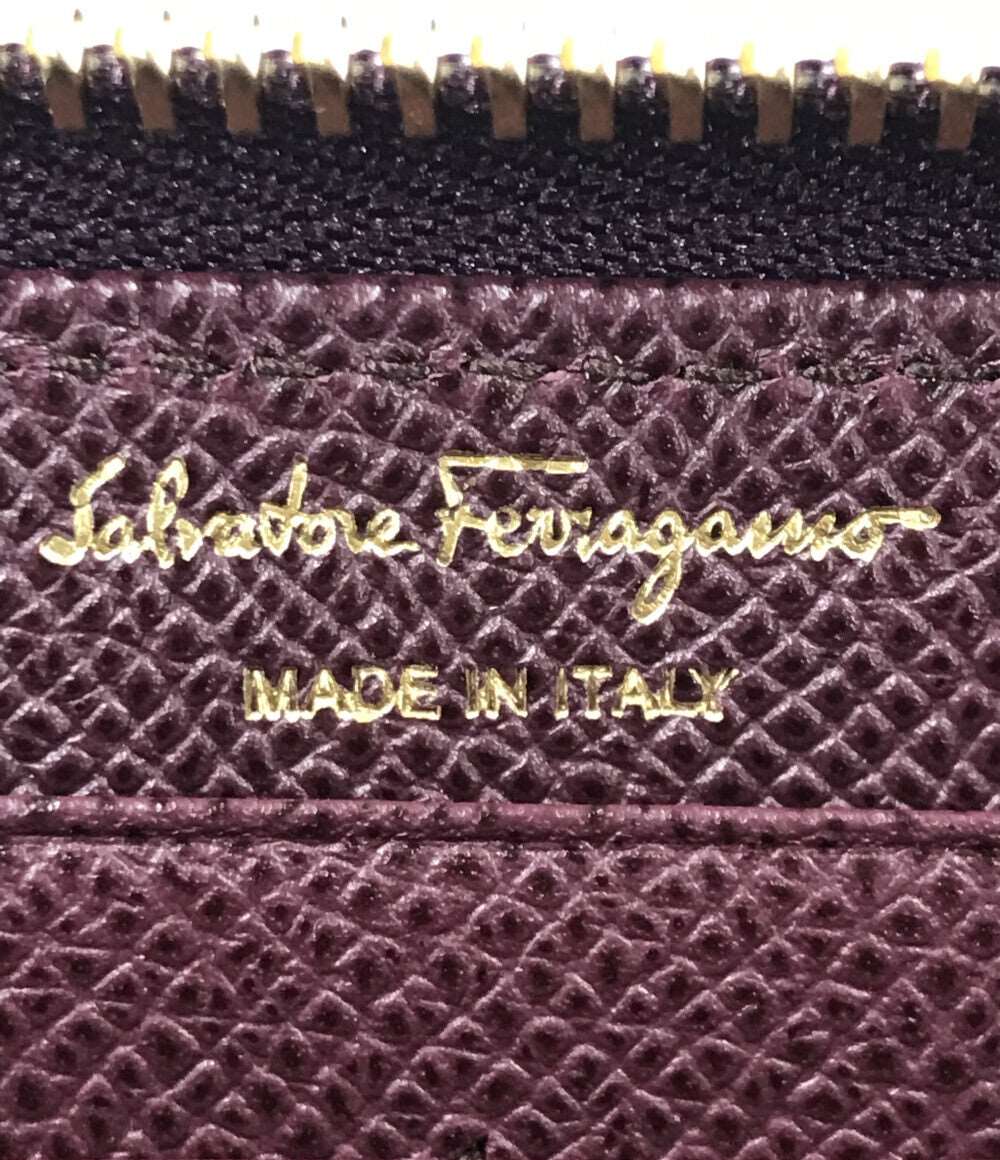 サルバトーレフェラガモ 美品 長財布 L字ファスナー  ガンチーニ    レディース  (長財布) Salvatore Ferragamo