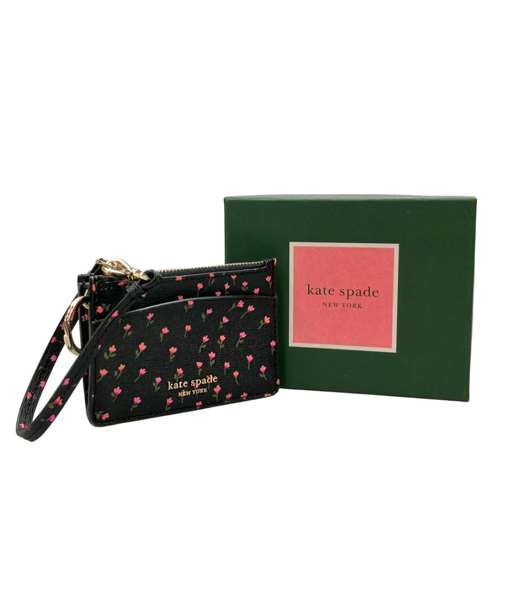 美品 Kate Spade コインケース パスケース キーリング付き レディース ケイトスペード