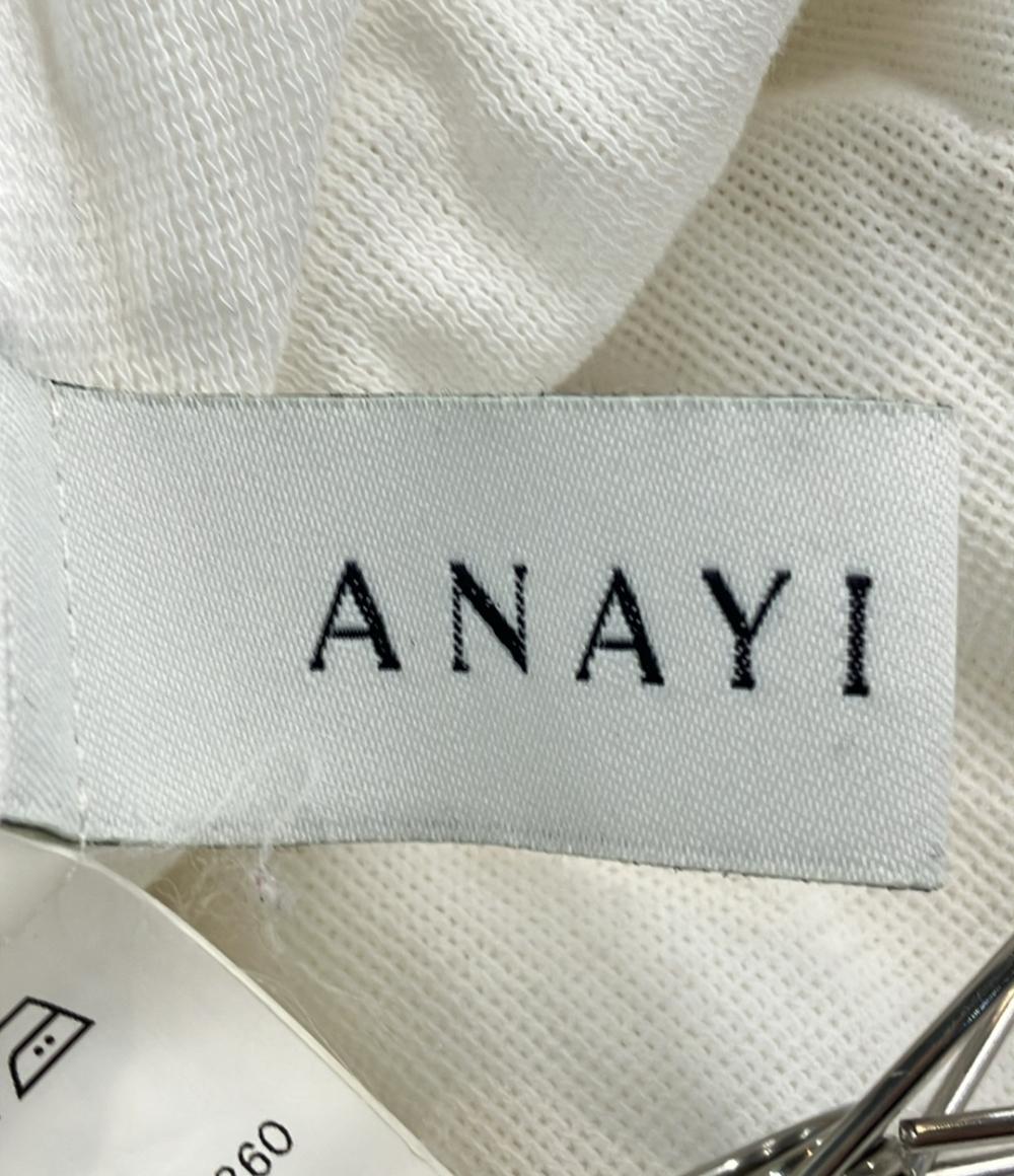 ANAYI ブルゾン 23SS ノーカラー コットンメッシュギャザーブルゾン 102317-10-070-01-360 レディース SIZE 36 (S) アナイ