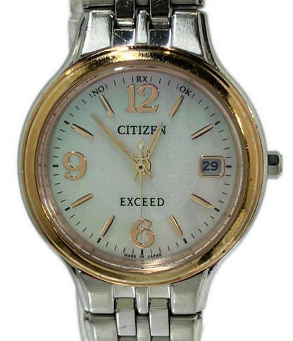 CITIZEN 腕時計 エクシード ソーラー シェル H010-T014089 レディース シチズン