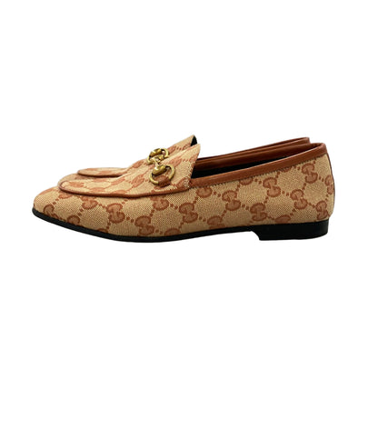 GUCCI ホースビットローファー GG キャンバス ヨルダーン レディース SIZE 34 (22cm) グッチ
