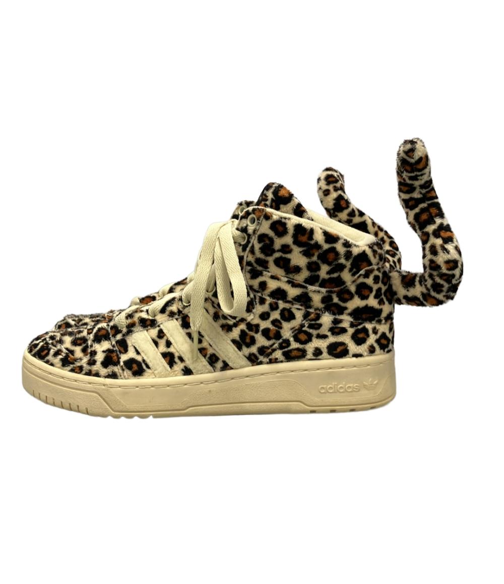 美品 adidas ハイカットスニーカー レオパード柄× Jeremy Scott