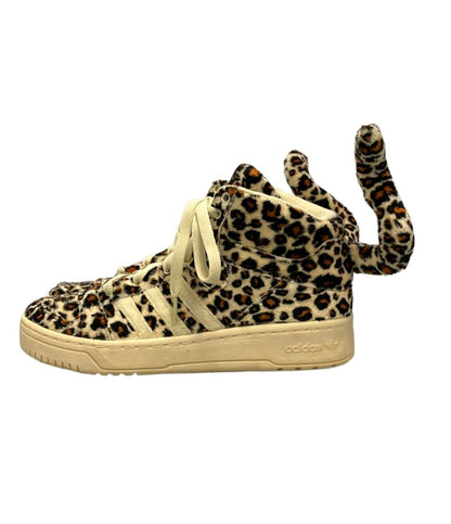 美品 adidas ハイカットスニーカー レオパード柄× Jeremy Scott レディース SIZE 25.0 アディダス