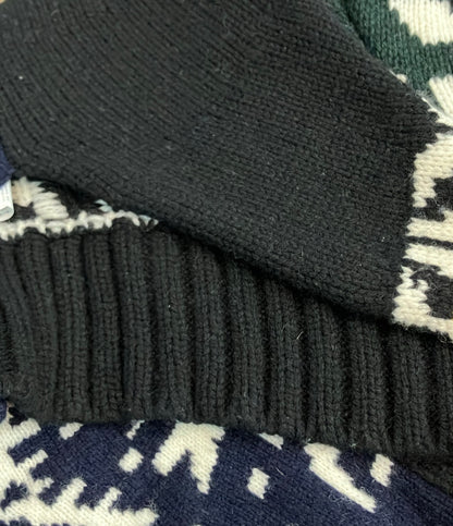 Sacai パッチワーク ショートスリーブセーター 24-07433 レディース SIZE 1 サカイ