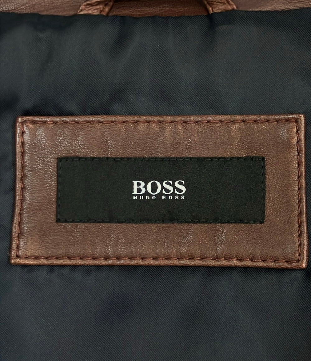 HUGO BOSS レザー ジャケット メンズ SIZE 46 ヒューゴボス