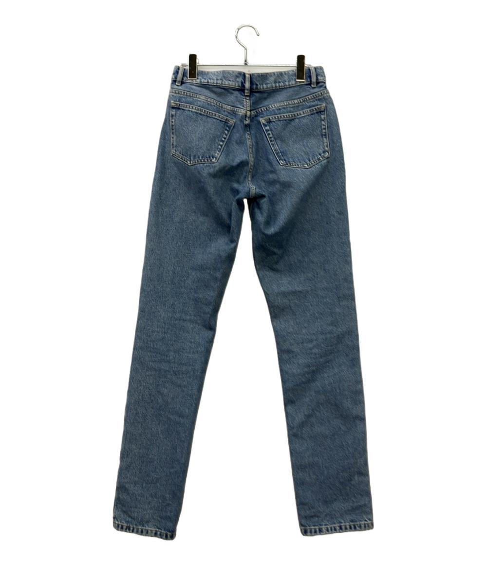 BALENCIAGA デニムパンツ 17年 ハイウエスト ストレート ボタンフライ Tube Straight Leg Jeans 480014 レディース SIZE 38 (S) バレンシアガ