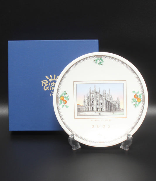 美品 Richard Ginori イヤープレート 飾り皿 21cm 2002 リチャードジノリ