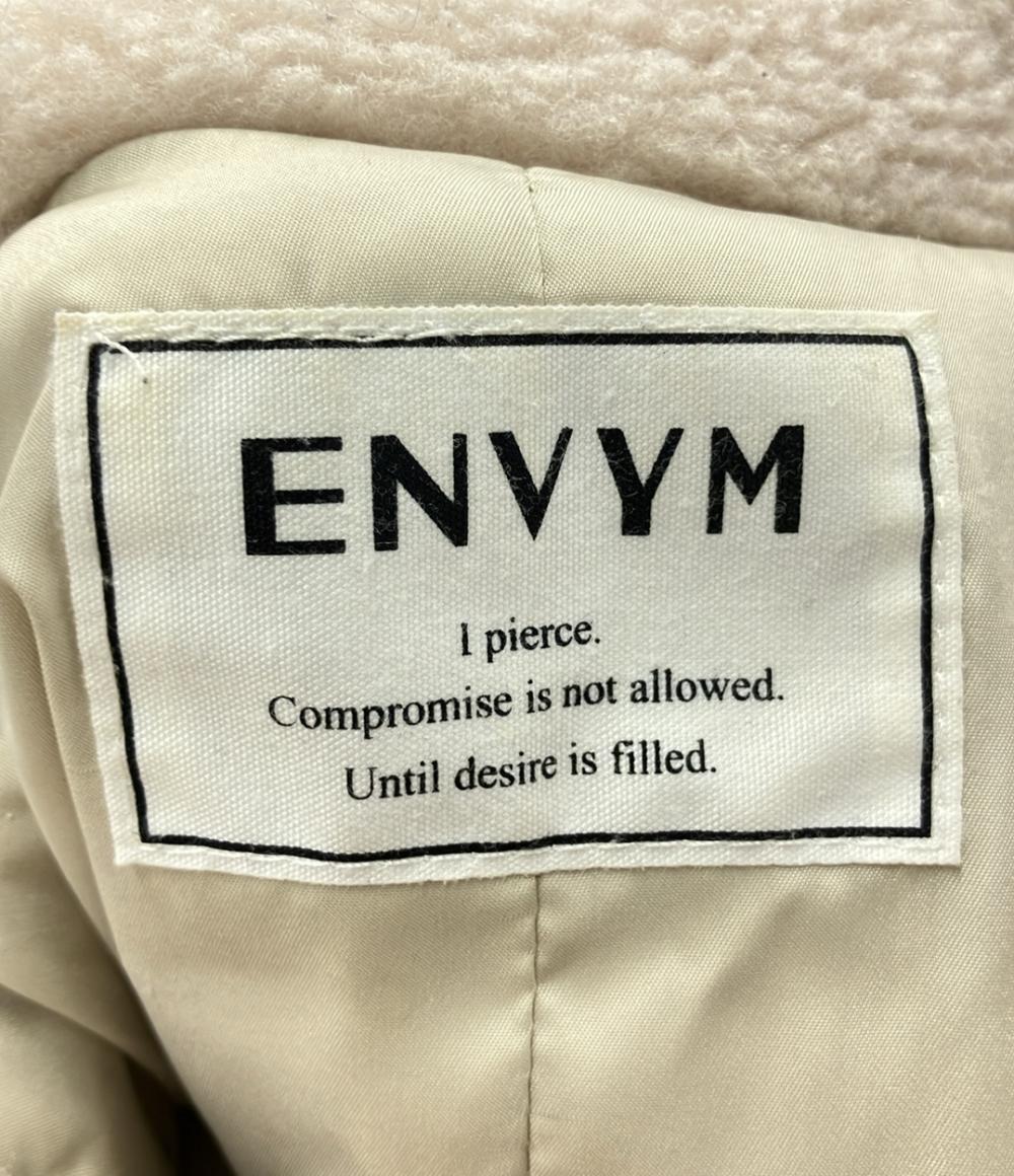 アンビー ウール混ボアショートジャケット アウター コート レディース SIZE F ENVYM