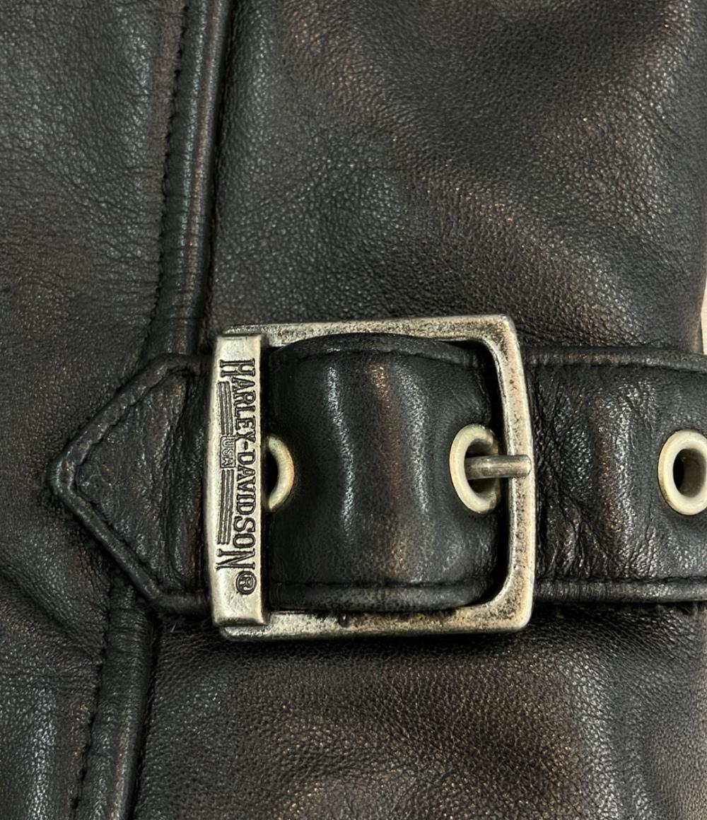 HARLEY DAVIDSON シングルライダースジャケット メンズ SIZE M ハーレーダビッドソン