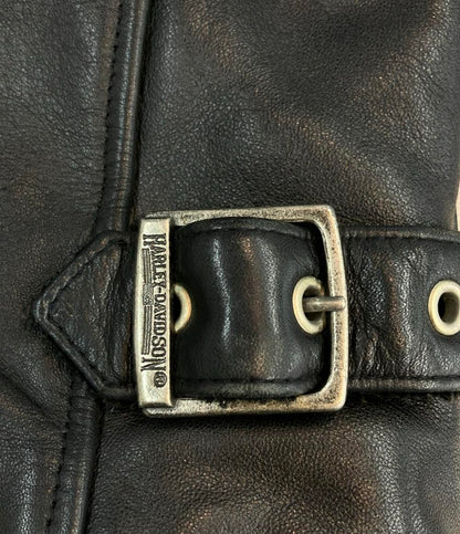 HARLEY DAVIDSON シングルライダースジャケット メンズ SIZE M ハーレーダビッドソン
