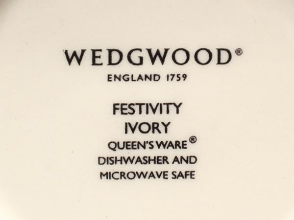 美品 ウエッジウッド マグカップ 2点セット ペア フェスティビティ アイボリー ブルー WEDGWOOD