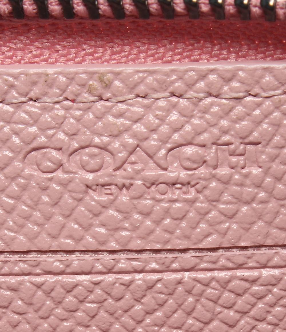 美品 COACH スモールジップアラウンドカードケース コインケース C6723 レディース コーチ
