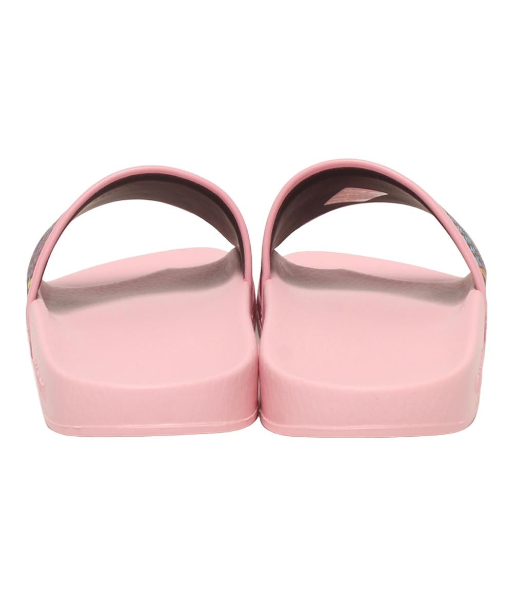 美品 グッチ スライドサンダル ピンク サイケデリック