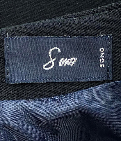美品 ソーノ 長袖ワンピース プチリボン レディース SIZE 1 (M) SONO