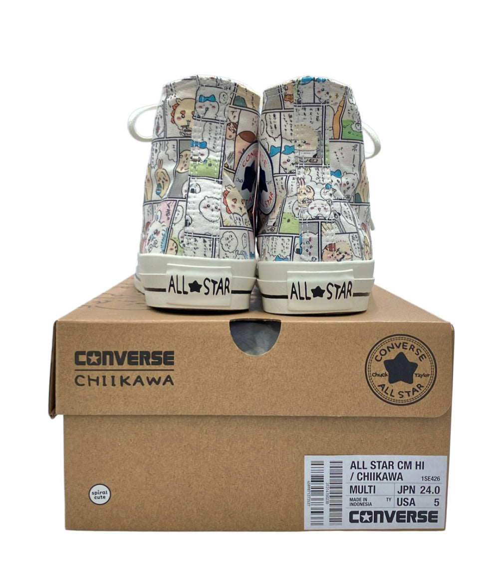 美品 CONVERSE ハイカットスニーカー ×ちいかわ 1SE426 レディース SIZE 24.0 コンバース