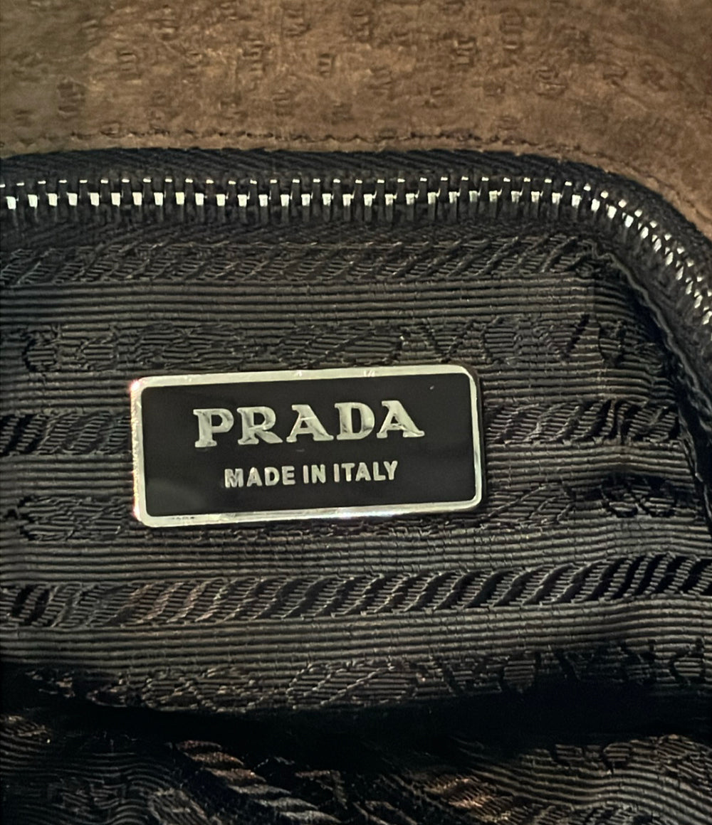 PRADA ハンドバッグ スエード BR1997 レディース プラダ