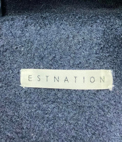 美品 エストネーション ウールフーデッドロングコート アウター レディース SIZE 38 (S) ESTNATION