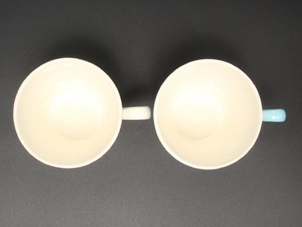 美品 ウエッジウッド マグカップ 2点セット ペア フェスティビティ アイボリー ブルー WEDGWOOD