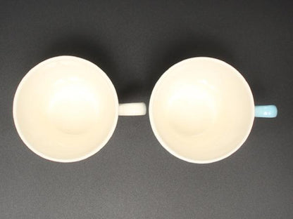 美品 ウエッジウッド マグカップ 2点セット ペア フェスティビティ アイボリー ブルー WEDGWOOD