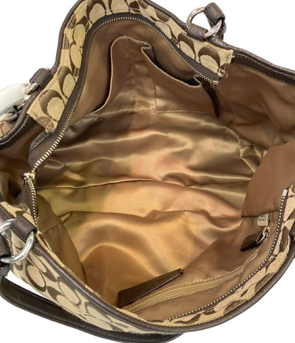COACH トートバッグ 肩掛け シグネチャー レディース コーチ