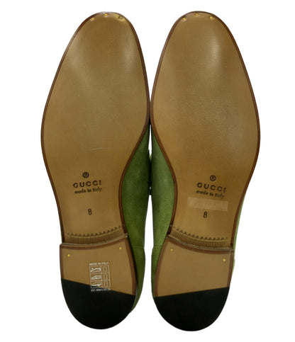 美品 GUCCI スウェードビットローファー 406994 メンズ SIZE 8 グッチ
