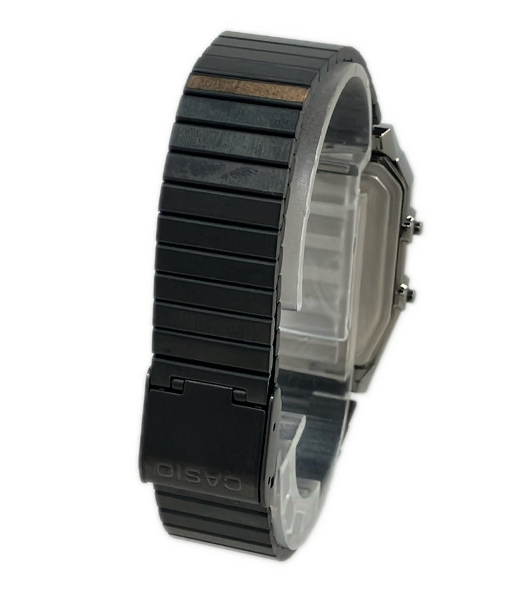 美品 CASIO 腕時計 チプカシ クオーツ ネイビー AQ-800E メンズ カシオ