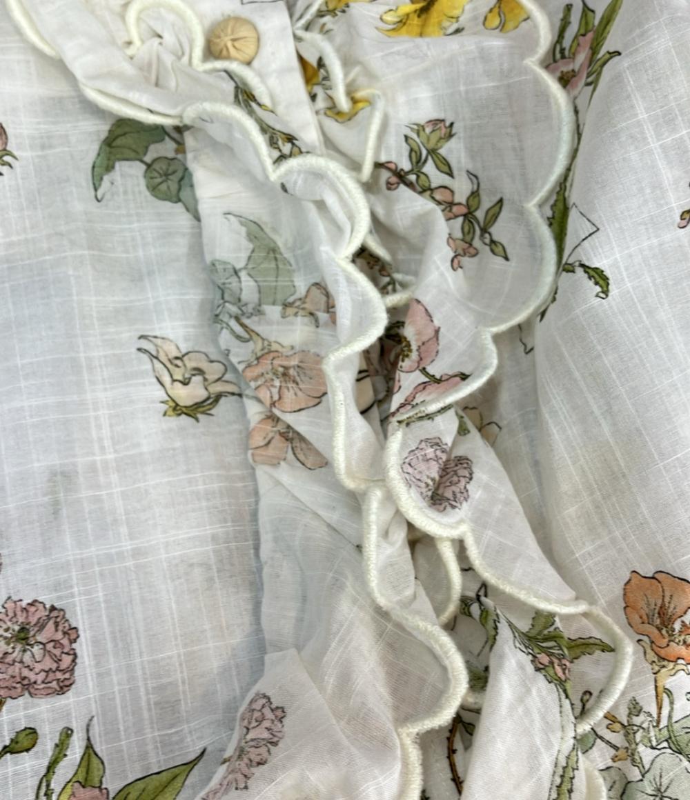 ZIMMERMANN 長袖ブラウス シャツ 花柄 ホワイト レディース SIZE 1 (S) ジマーマン