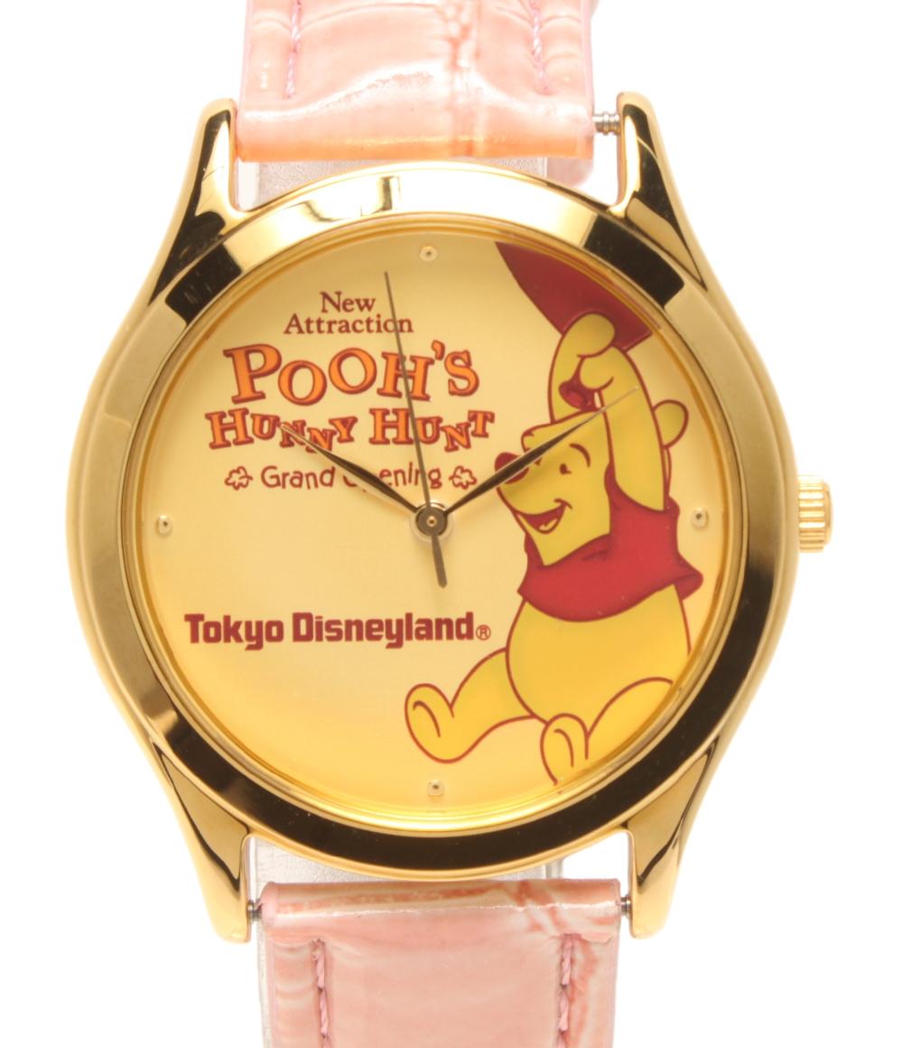 Disney 腕時計 POOH'S HUNNY HUNT プーさんのハニーハントオープン記念 クオーツ レディース メンズ ディズニー