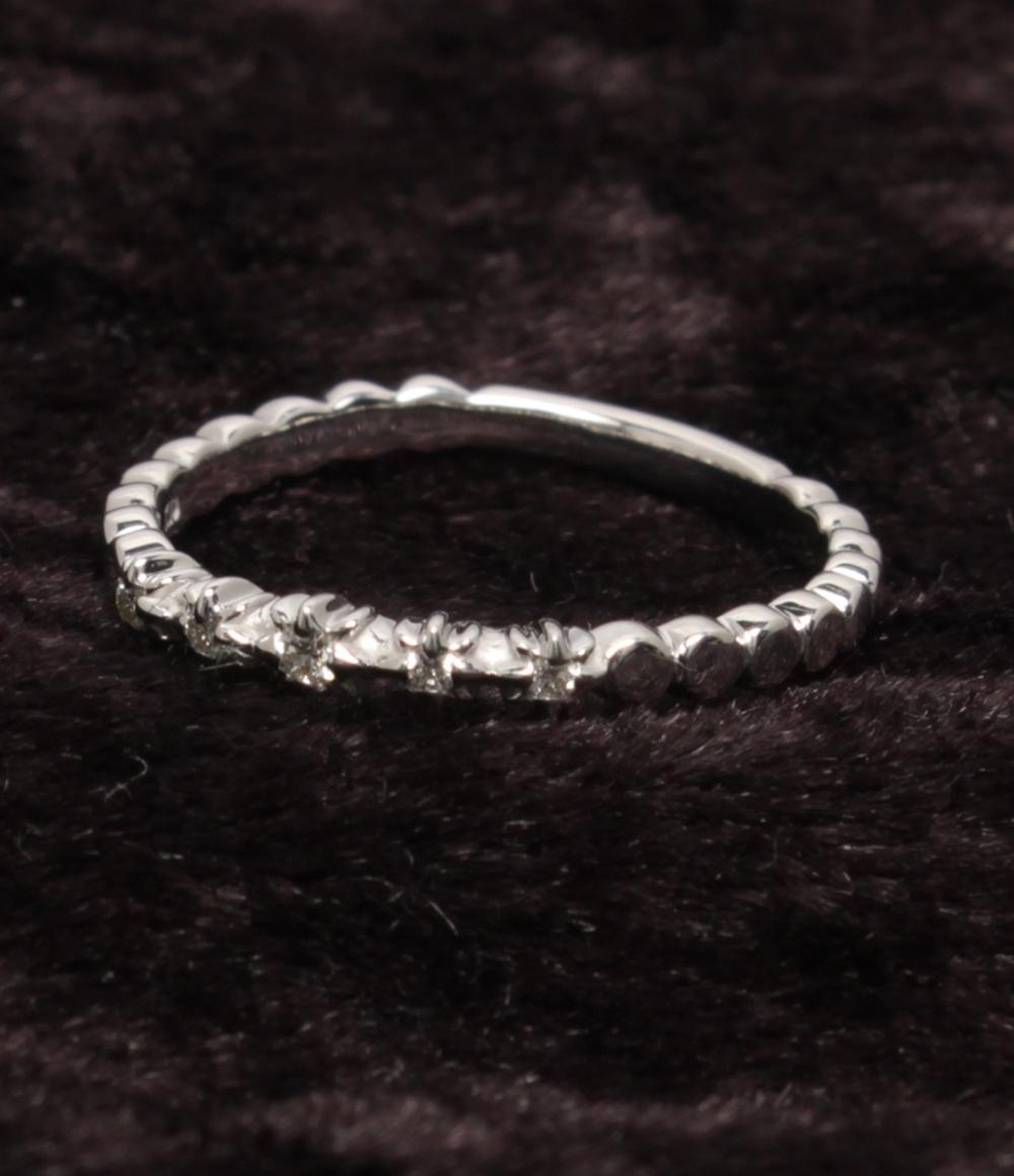 美品 STAR JEWELRY リング 指輪 K10 ダイヤ 0.03ct レディース SIZE 7号 スタージュエリー