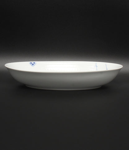美品 Royal Copenhagen オーバルディッシュ 皿 27cm ブルーパルメッテ ロイヤルコペンハーゲン