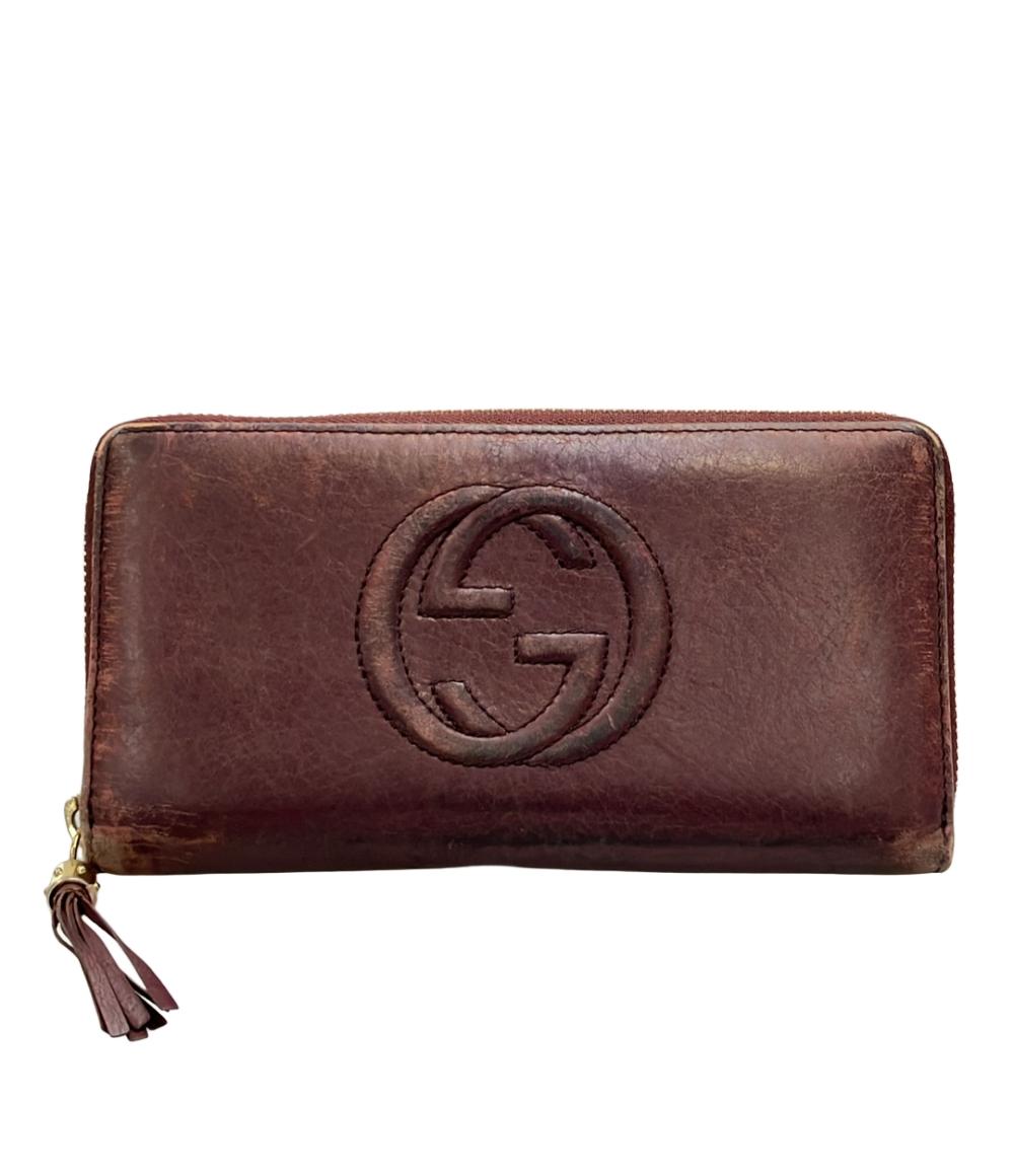グッチ GUCCI ラウンドファスナー 長財布 SOHO 美品 GUCCI ソーホー グッチ GG 0 308004の グッチ GUCCI ラウンドファスナー 長財布 SOHO 美品 GUCCI ソーホー グッチ GG 0 308004の