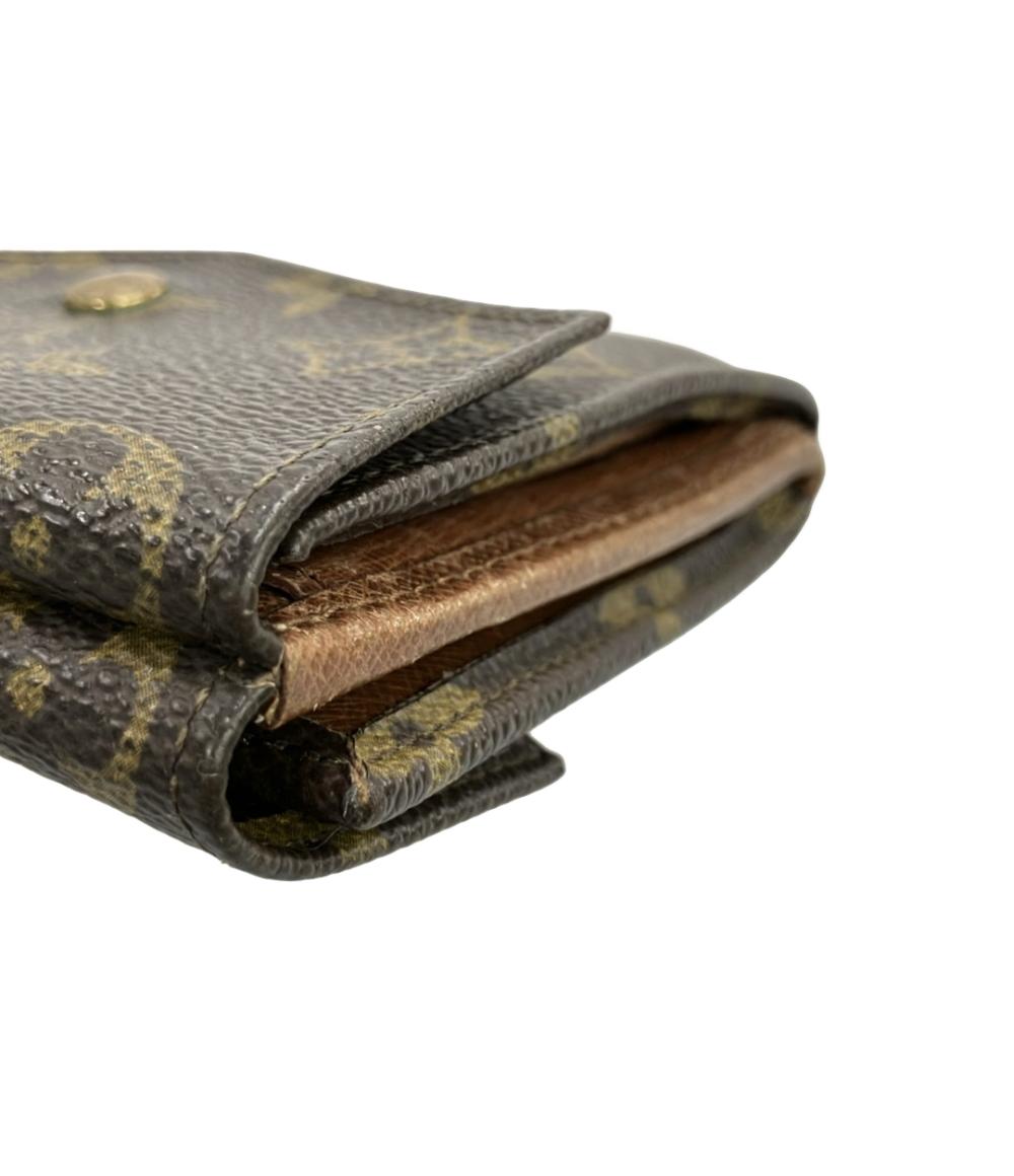LOUIS VUITTON ダブルホック 二つ折り財布 モノグラム ポルトモネ ビエ M61660 レディース ルイ・ヴィトン
