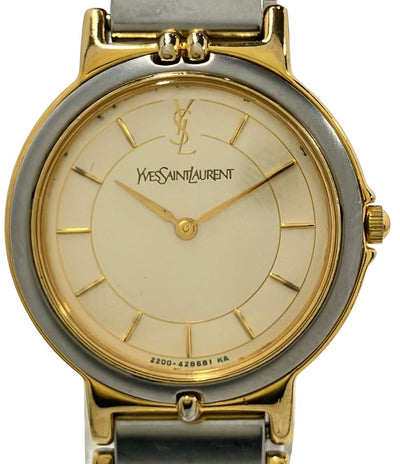イヴ・サンローラン 腕時計 クオーツ ゴールド 2200-228481 レディース YVES SAINT LAURENT