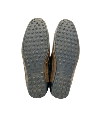 LANVIN en Bleu チャッカブーツ スエード チェック柄 メンズ SIZE 24.5 (XS) ランバンオンブルー