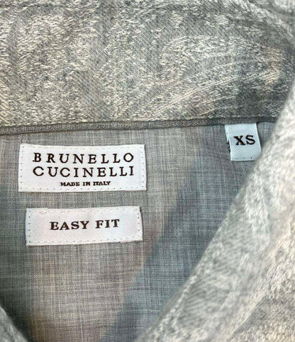 Brunello Cucinelli 長袖シャツ ペイズリー柄 メンズ SIZE XS ブルネロクチネリ