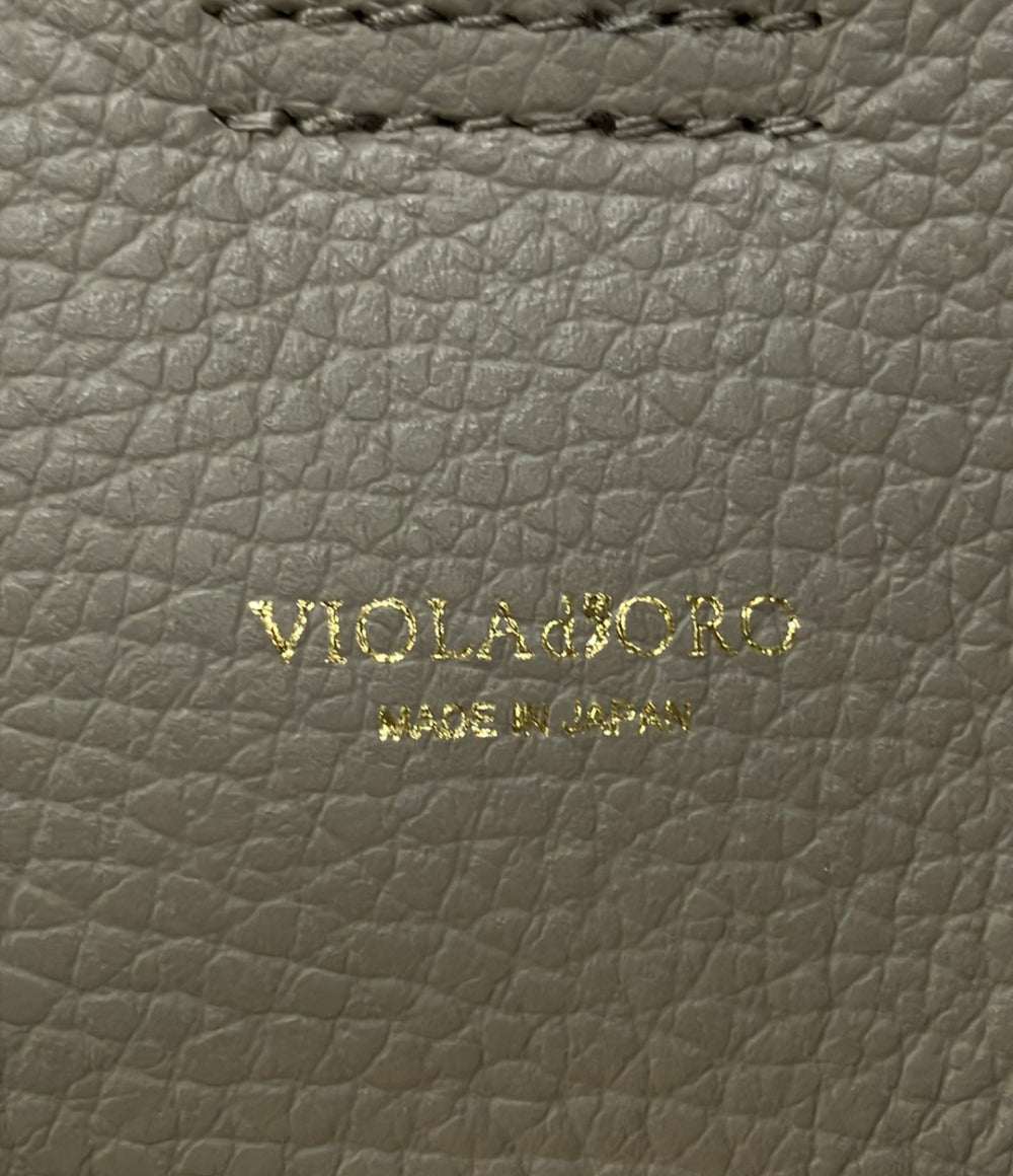 美品 VIOLAd'ORO ハンドバッグ ショルダーバッグ 2WAY 斜め掛け レザー レディース ヴィオラドーロ